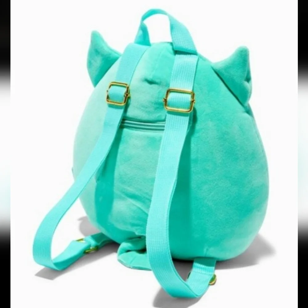 Squishmallows Winston the Teal Owl Plush Backpack
